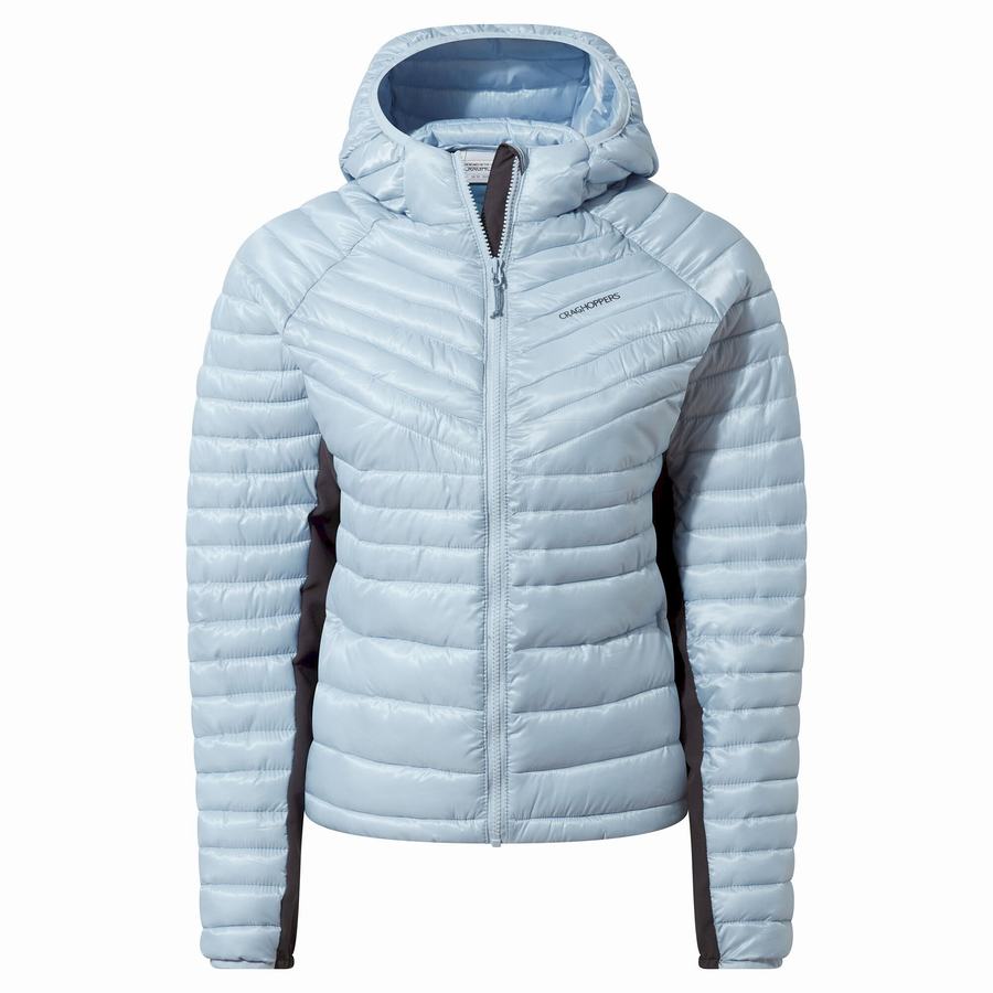 White Craghoppers ExpoLite Insulated Hooded Women\'s Jackets | SPI7824PF