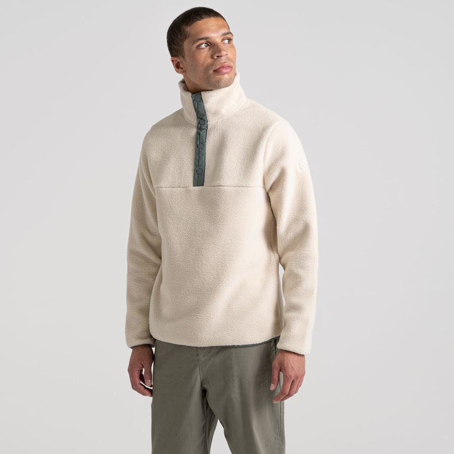 White Craghoppers Sulivan Overhead Men's Sweaters | PAP7186TB