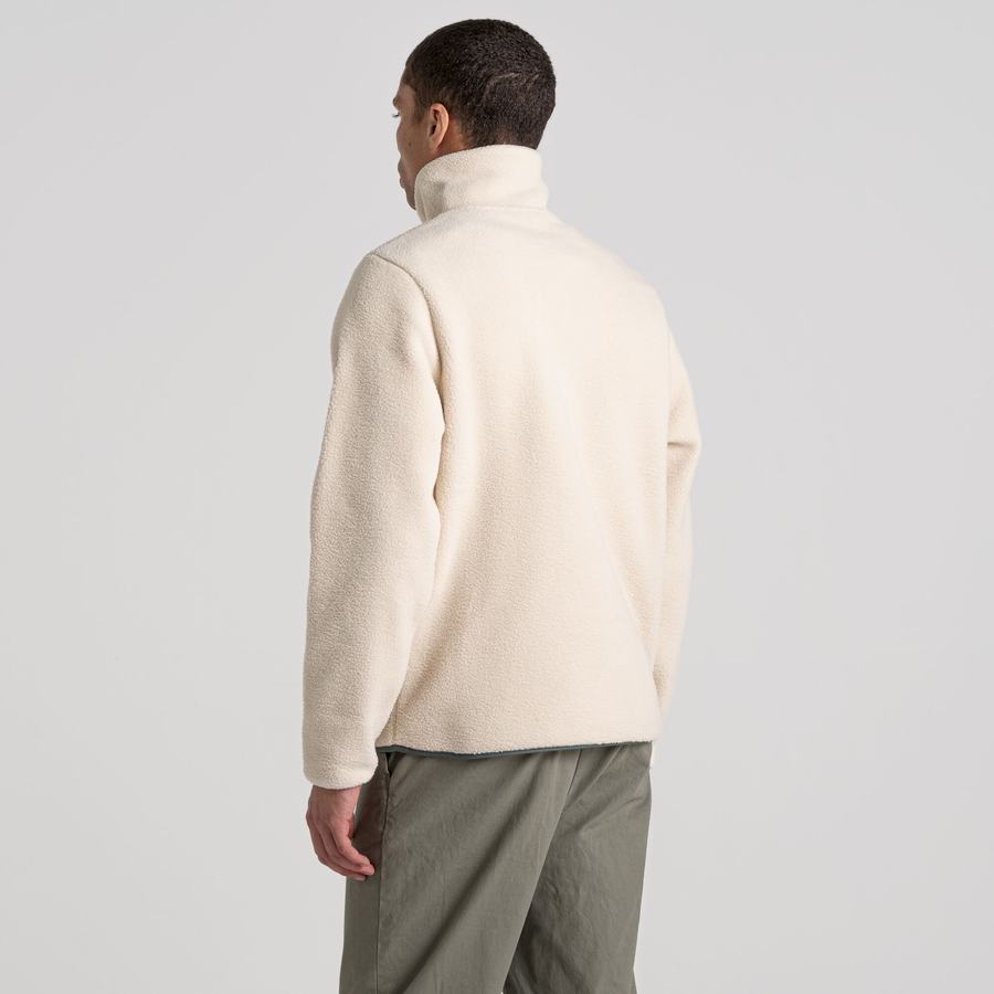 White Craghoppers Sulivan Overhead Men's Sweaters | PAP7186TB