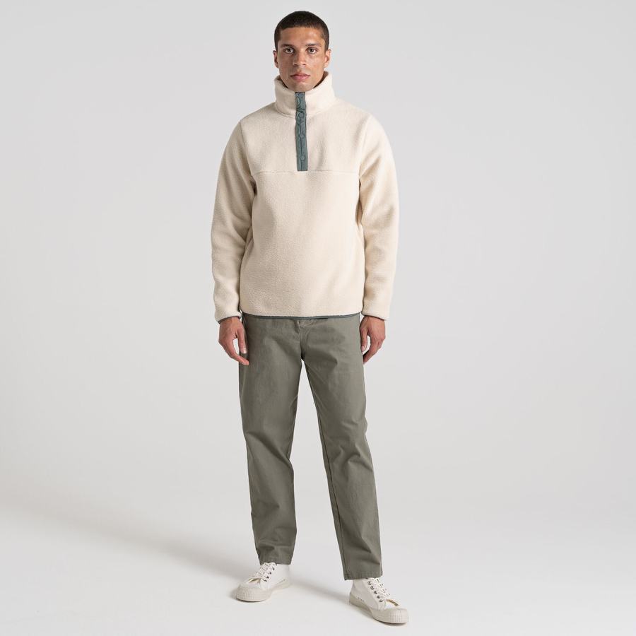 White Craghoppers Sulivan Overhead Men's Sweaters | PAP7186TB