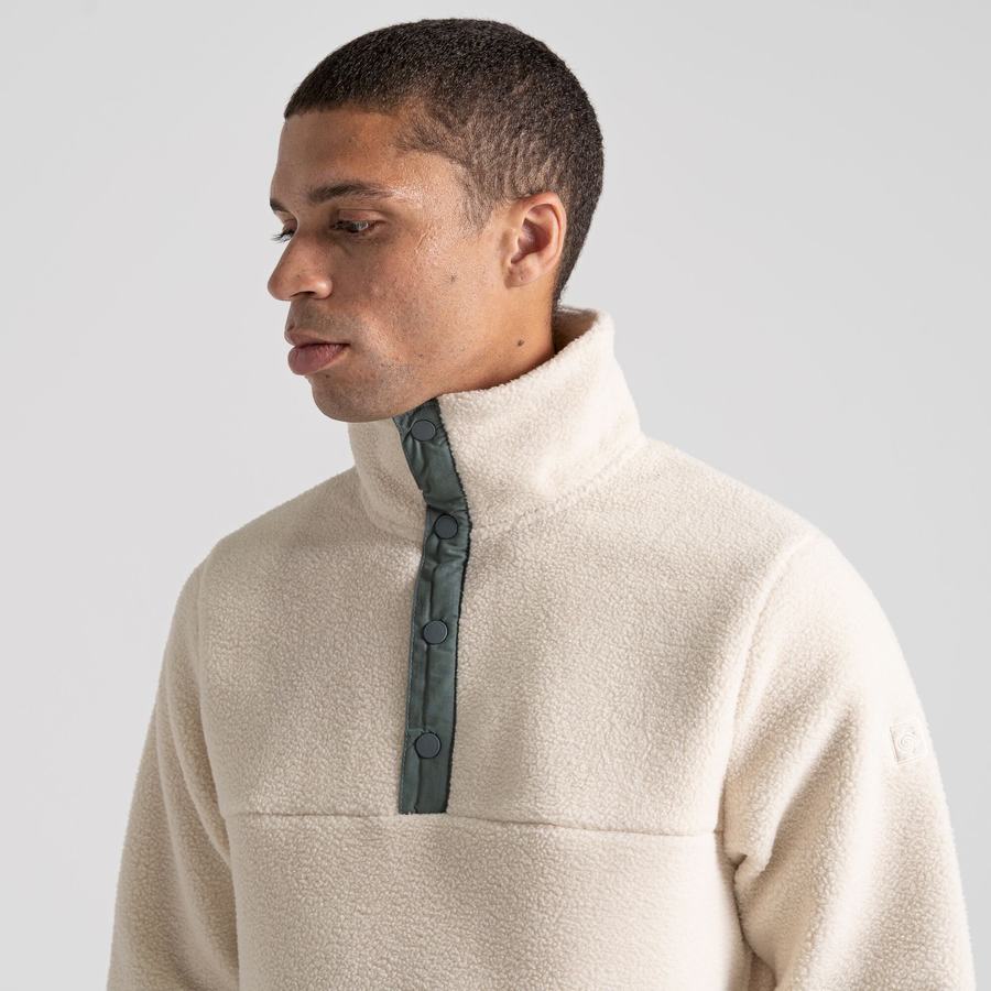 White Craghoppers Sulivan Overhead Men's Sweaters | PAP7186TB