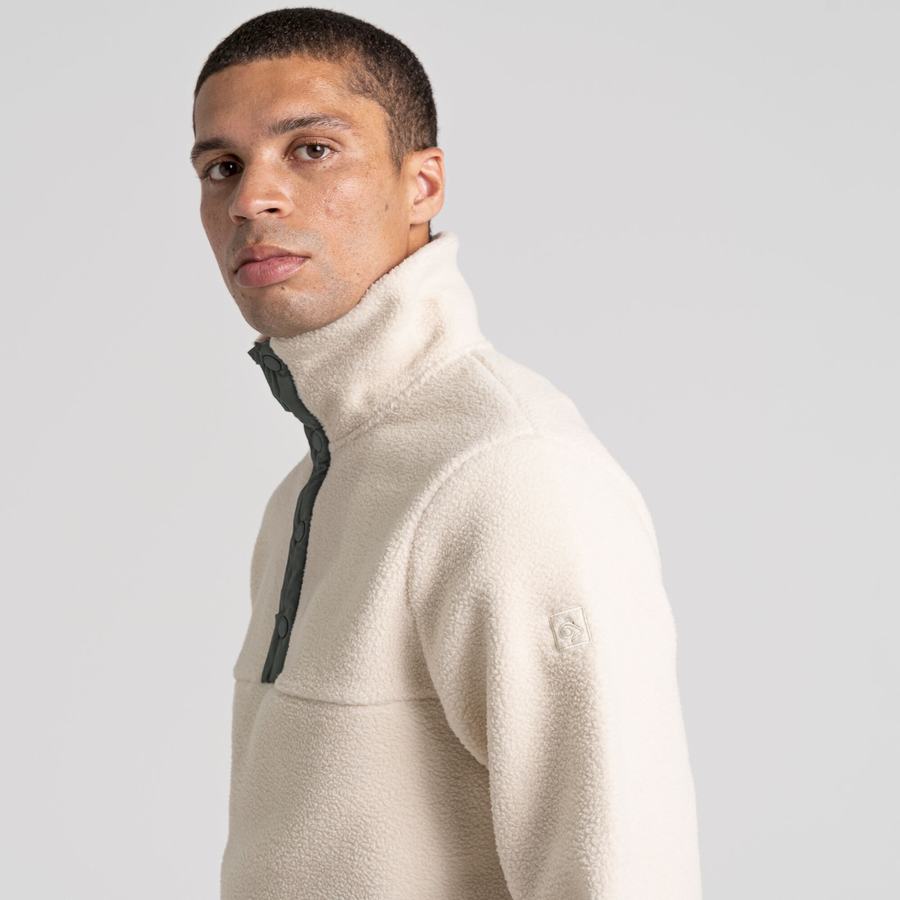 White Craghoppers Sulivan Overhead Men's Sweaters | PAP7186TB